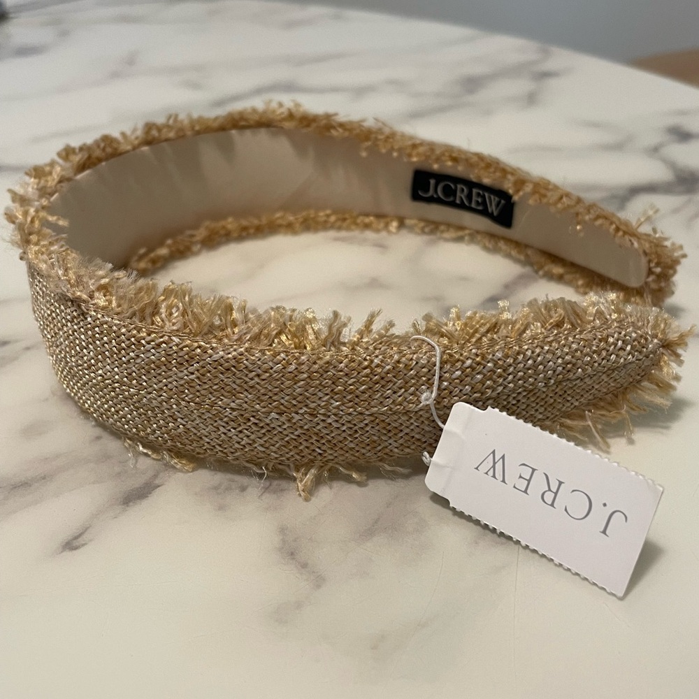 J. Crew Wide Fringed Headband
